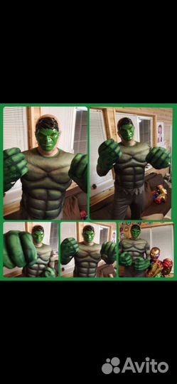 Новый костюм Халка для аниматора (все размеры)