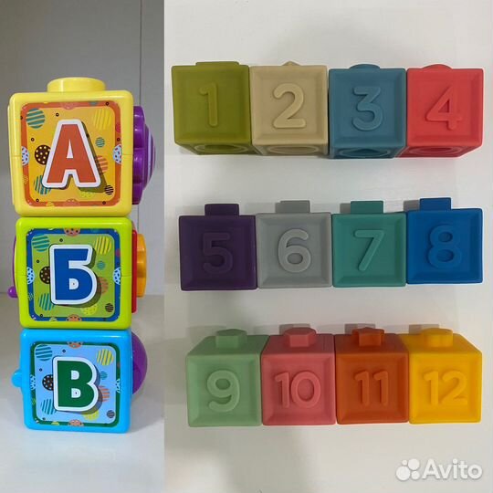 Развивающие игрушки кубики для малышей