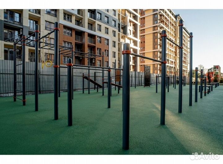 Воркаут площадка турник брусья