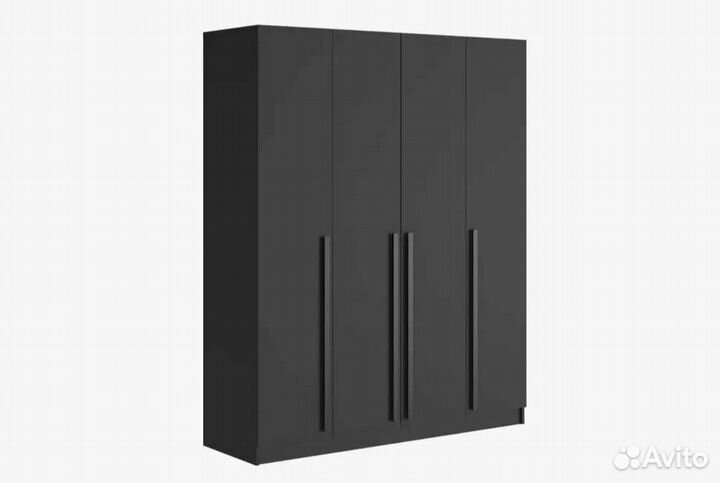 Шкаф «Бостон» 160 см, 2 цвета (графит, сонома)