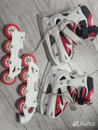 Коньки-ролики 2в1 детские