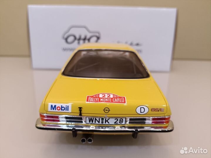 Opel Commodore GS/E Coupe 1973г Желтый 1:18