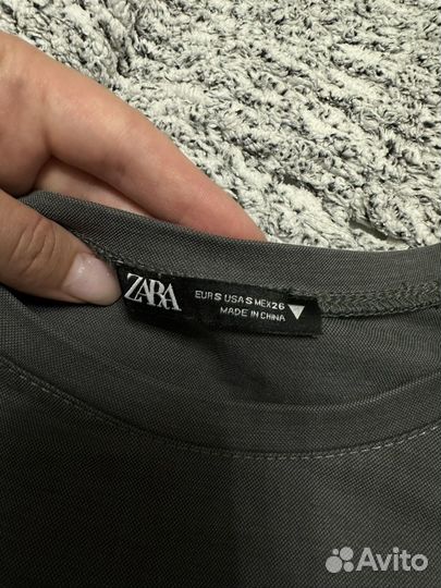 Футболка zara с баской