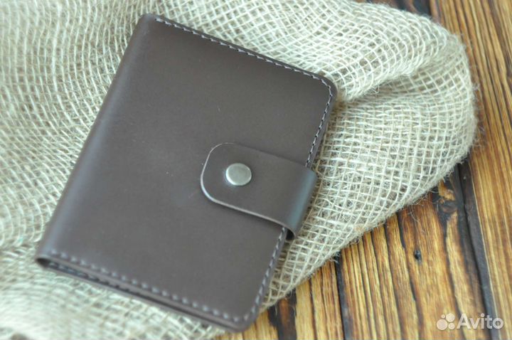 Обложка для документов из нат. кожи ручной работы