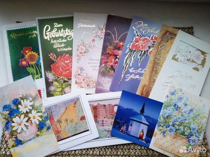 Современные Немецкие Открытки подписанные