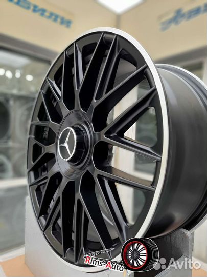 Одноширокие диски на мерседес r18 5x112 чёрный мат