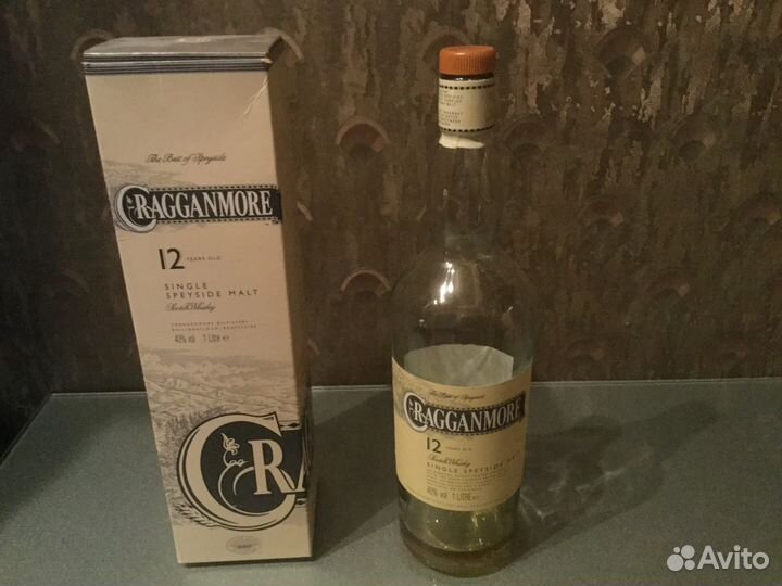 Бутылка и короб от виски Glenlivet 18 years и др