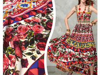 Ткань Dolce Gabbana натуральный шелк