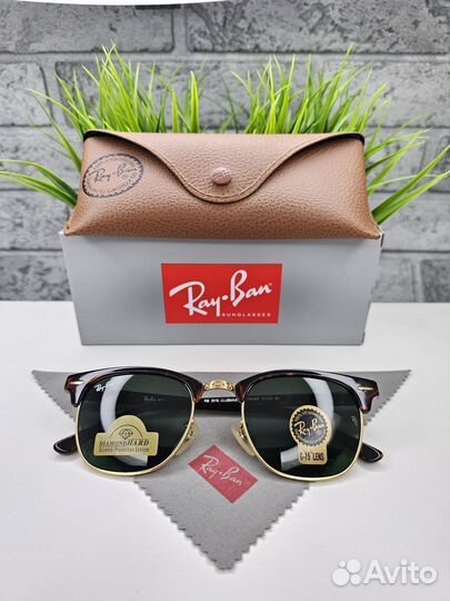 Очки Ray Ban Clubmaster 3016 Зеленое Стекло