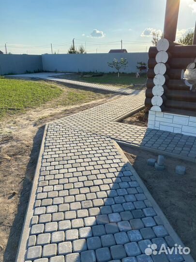 Укладка тротуарной плитки, брусчатки. под ключ