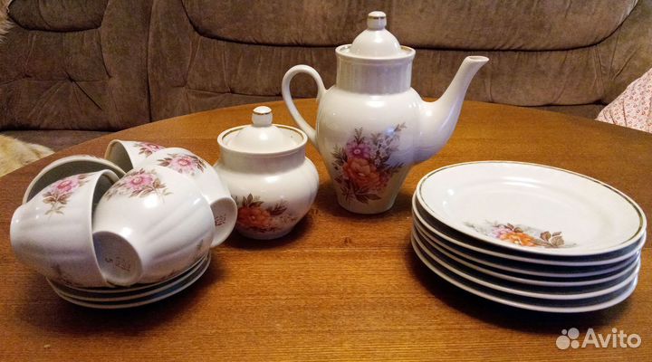 Кофейный сервиз, фарфор, Бокал керамика