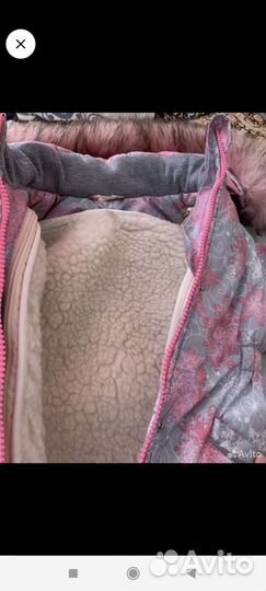 Зимний костюм для девочки 86