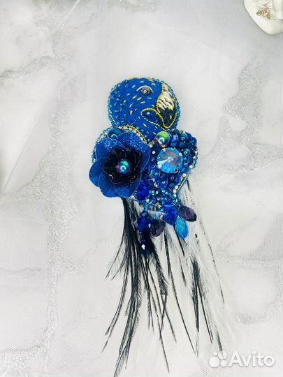 Брошь Ручная вышивка