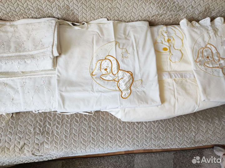 Бортики и балдахин в кроватку