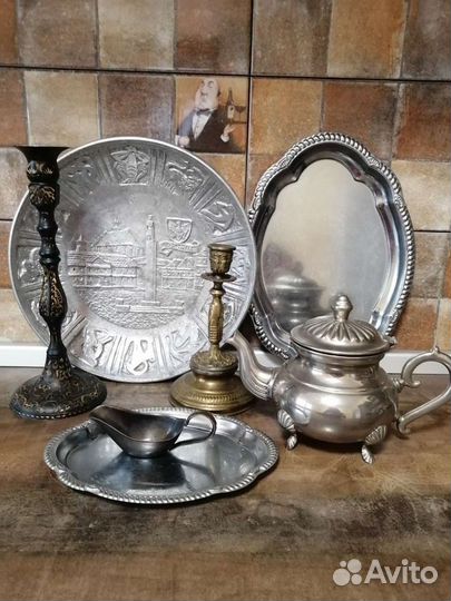Подсвечник, блюдо, поднос