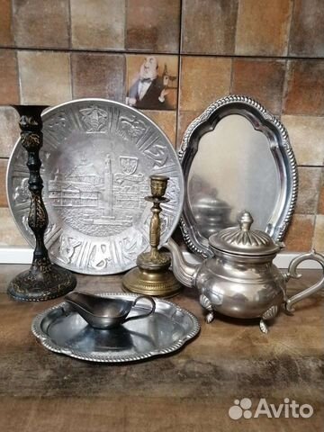 Подсвечник, блюдо, поднос