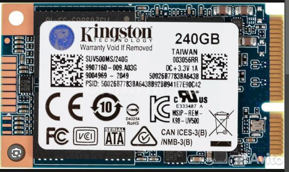 Твердотельный накопитель Kingston 240 гб msata SUV