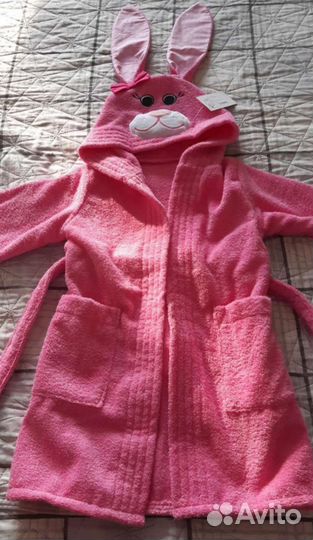 Халат махровый для девочки