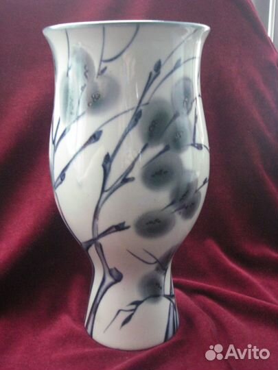 Ваза лфз синяя птица винтаж