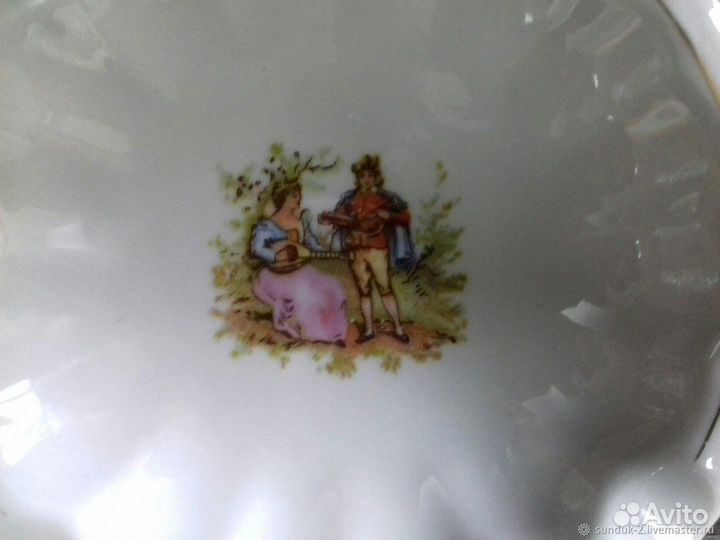 Пепельница. фарфор, деколь. польша 1960-е года