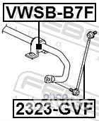 Втулка стабилизатора VW passat 11/tiguan 07- п