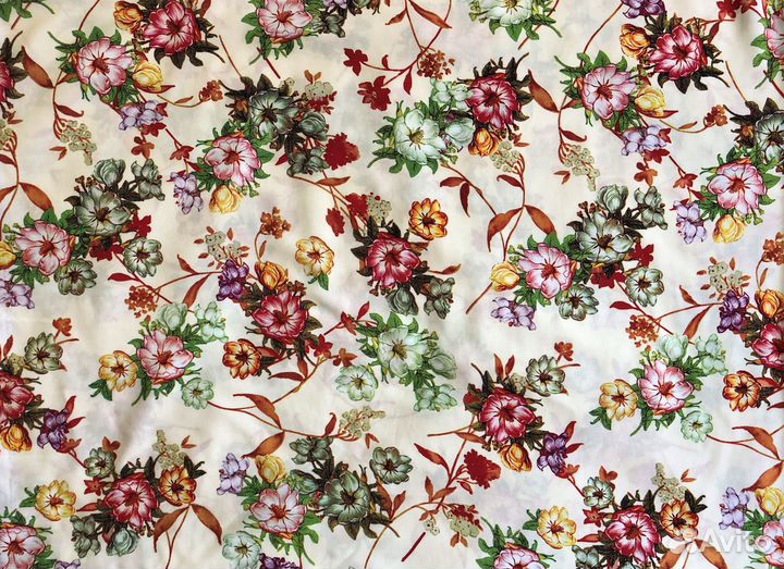 Ткань штапель отрез 3м -№1, плательный