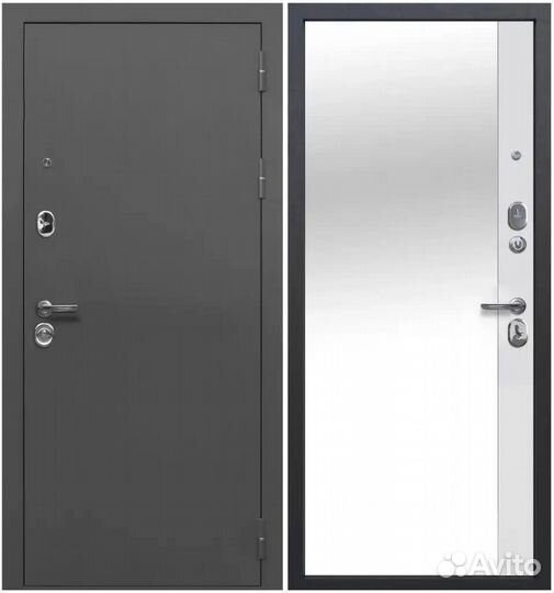 Входная металлическая дверь Тайга 9 см Зеркало