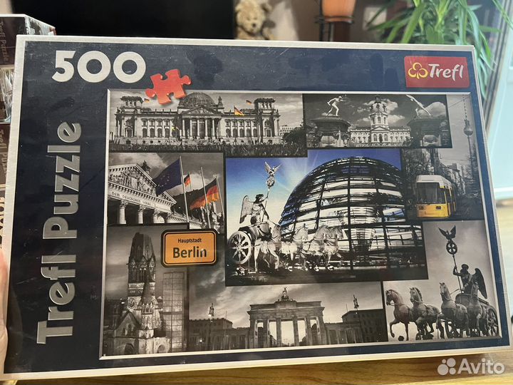 Пазлы trefl черно-белая серия, города