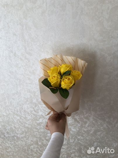 Букет мыльных роз учителю