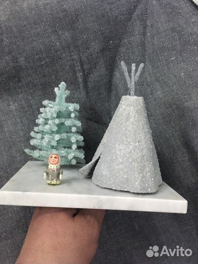 Северная композиция из камня и каменной крошки