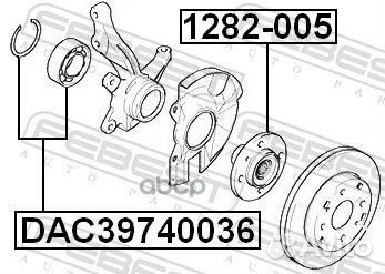 Ступица передняя 1282-005 Febest