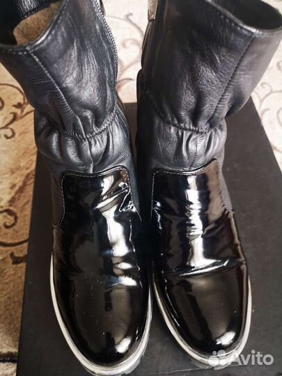 Полусапожки кожаные