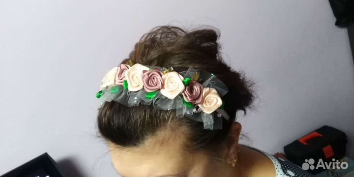 Резинка для волос (заколки,ободки,бантики)