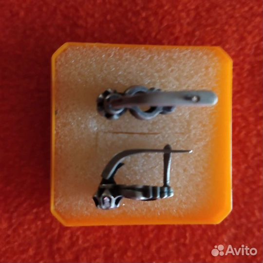 Серебряные серьги СССР