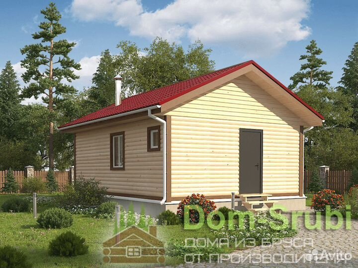 Болохово-Хорошая надёжная Баня из бруса Б-31 (6х8)