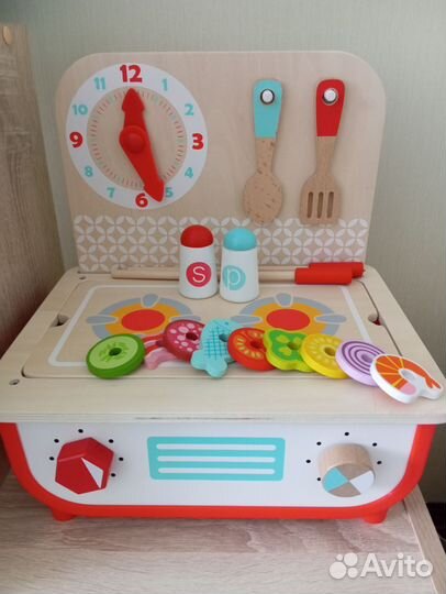 Детская деревянная плита/барбекю/кухня