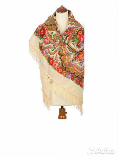 Павловопосадский платок шерстяной Любава