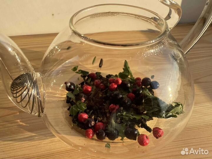 Иван чай со смородиной, ягоды, ферментированный