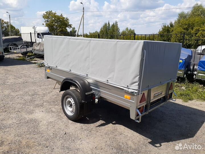 Прицеп сст-7132-2К 2,2х1,2 оцинк. тент высокий-М