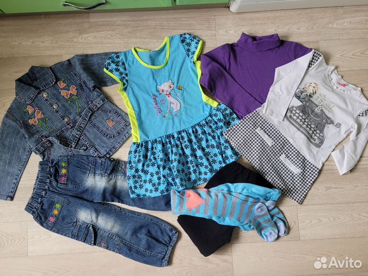 Вещи пакетом на девочку 3 4 года