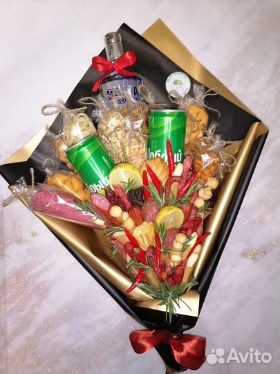 Мужские букеты съедобные