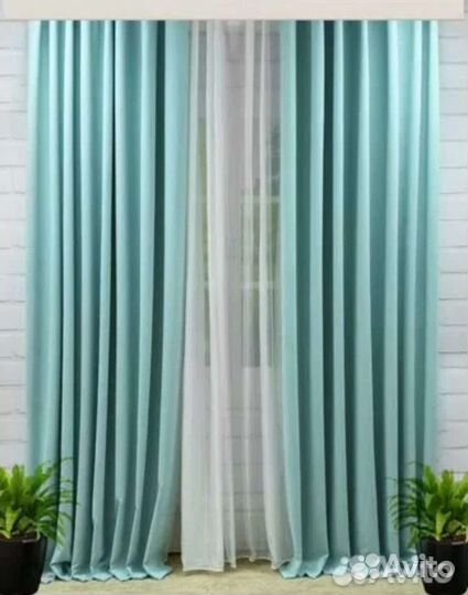Шторы канвас 2 шт