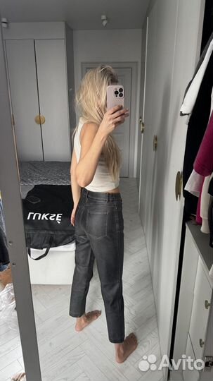 Кожаные брюки lime