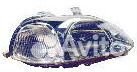 Civic / Фара левая под корректор хром (Depo)