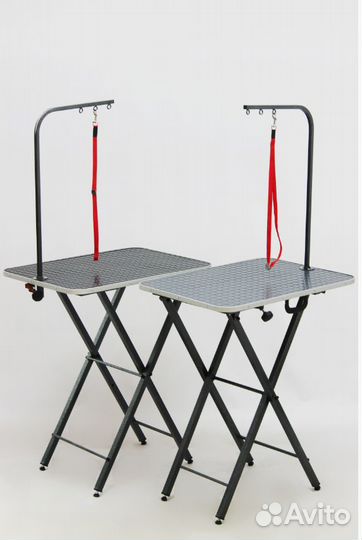 Стол для груминга складной, с ручкой 70х50х72-80см