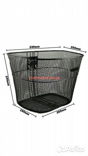 Передняя корзина для велосипеда На крючках