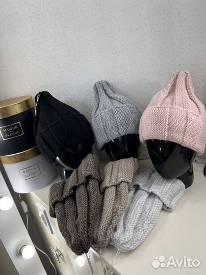 Шапка зимняя женская на флисе