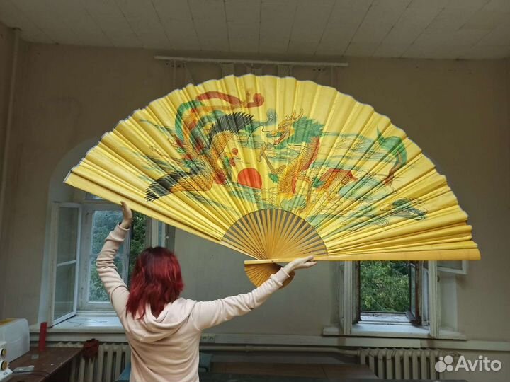 Веер настенный, китайский веер, декор