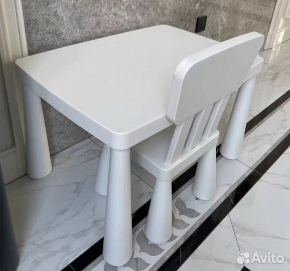 Детский стол стул маммут IKEA
