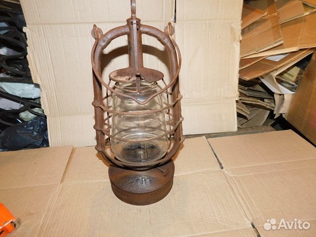 Антикварный,подвесной фонарь летучая мышь нэп СССР
